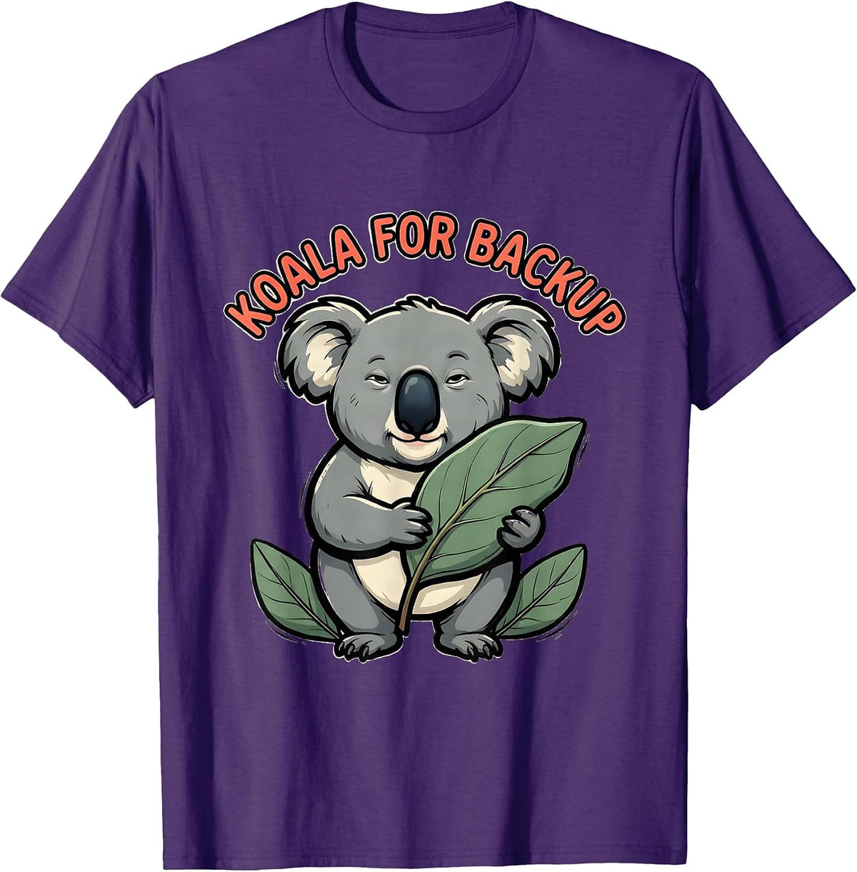 Men's Koala For Backup Cute Koala Pun Animal Lover Humor T-Shirt - Purple