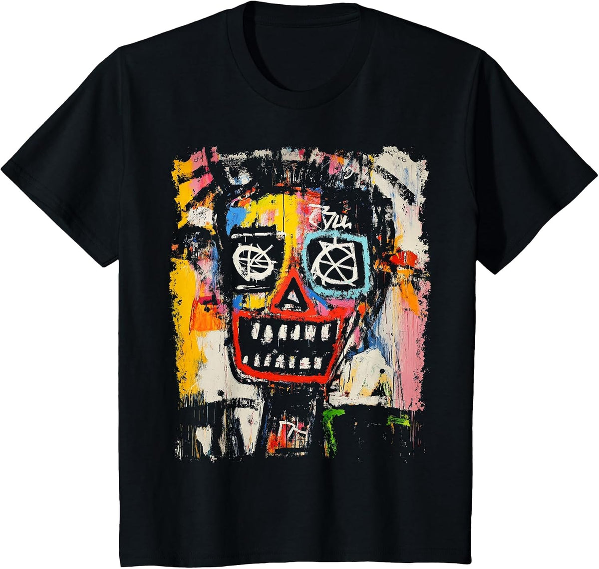 Abstract Expressionism Graffiti T-Shirt - Black