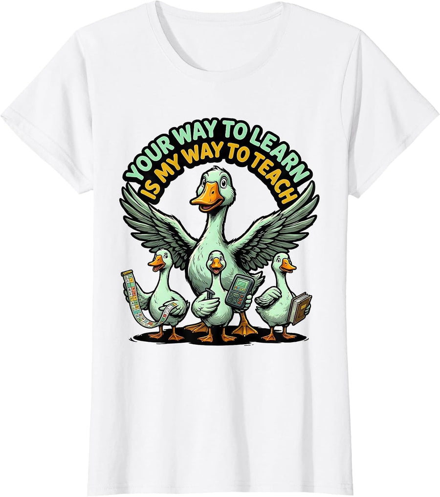 Women's Your Way To Learn Is My Way To Teach Funny Special Education T-Shirt - White