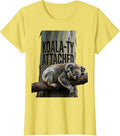 Koala-ty Attached Funny Koala Lover Cute Animal Humor T-Shirt - Lemon Yellow