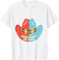 Men's Whiskey Cowboys and Trouble Western Design T-Shirt - White