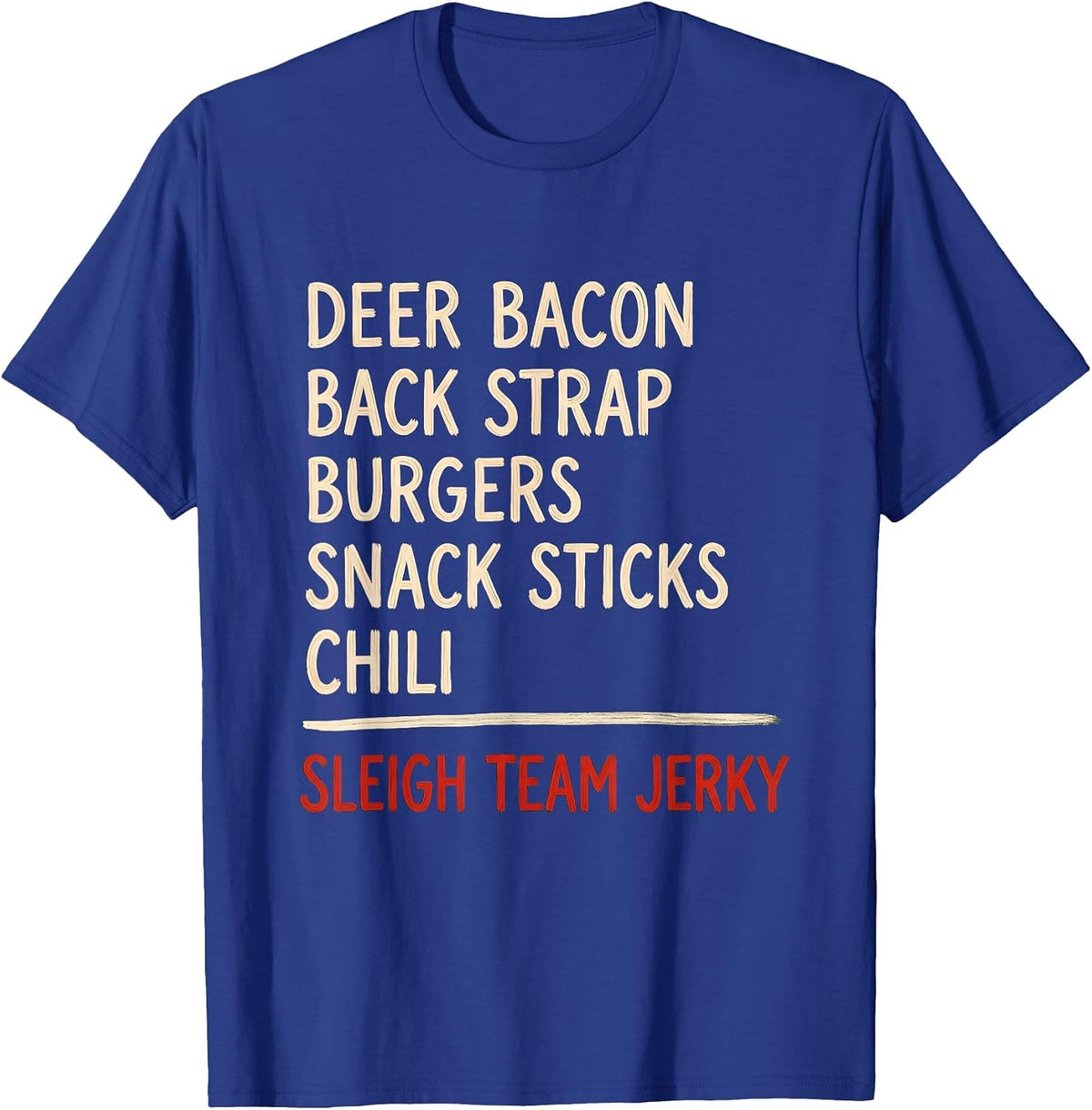 Deer Bacon Funny Christmas Deer Hunter Hunting Gift T-Shirt - Royal Blue