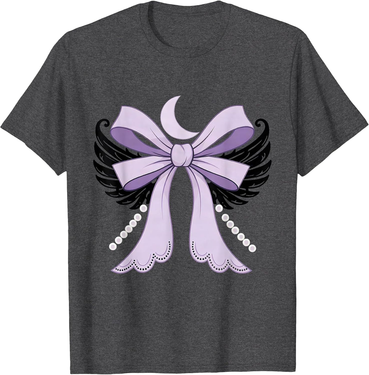 Mardi Gras Crescent Moon New Orleans Balcony T-Shirt - Dark Heather Grey