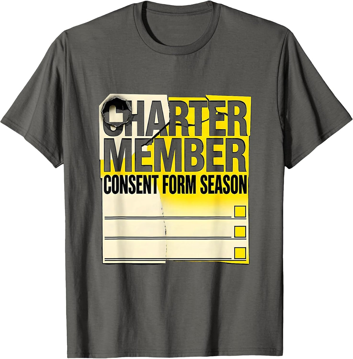 Charter Member Consent Form Season Special Education Teacher T-Shirt - Asphalt Grey