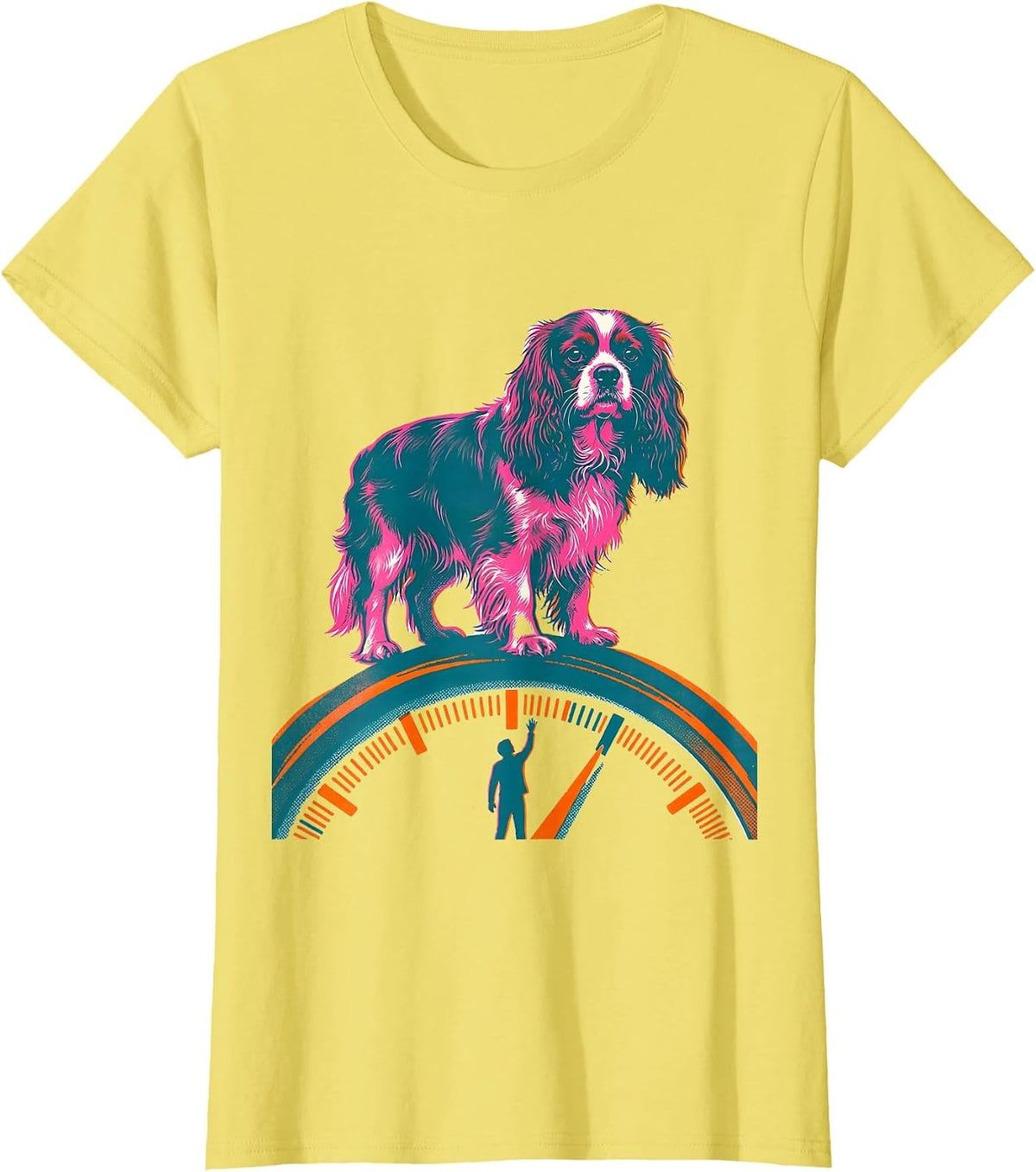 Cavalier King Charles Spaniel Dog Lover Humor T-Shirt - Lemon Yellow