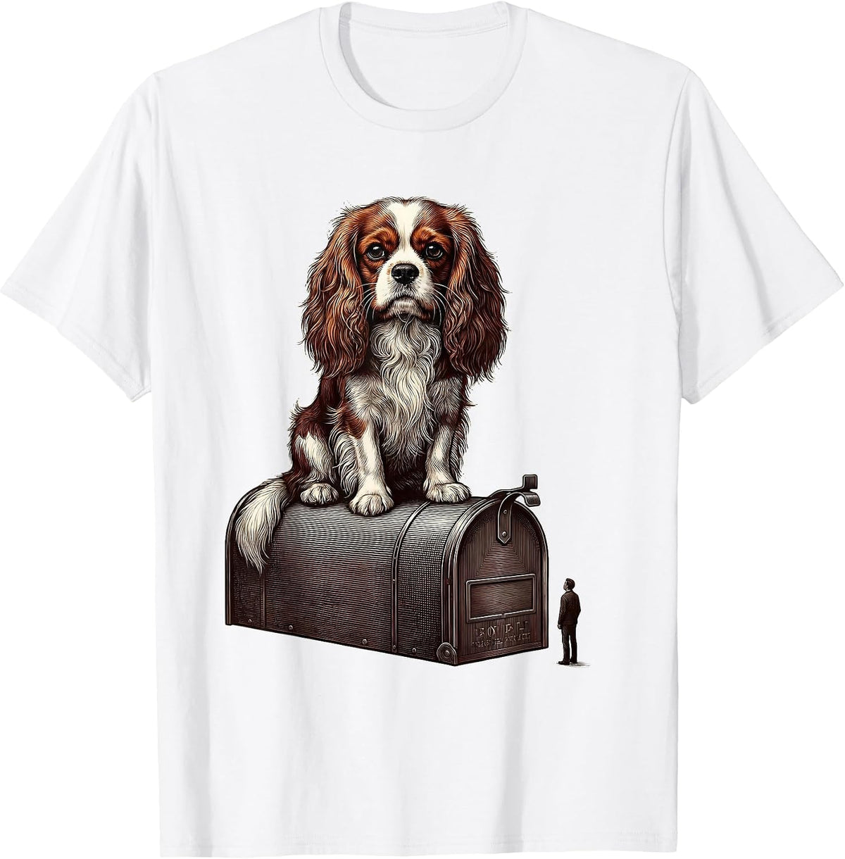 Men's Cavalier King Charles Spaniel Dog Owner Humor T-Shirt - White