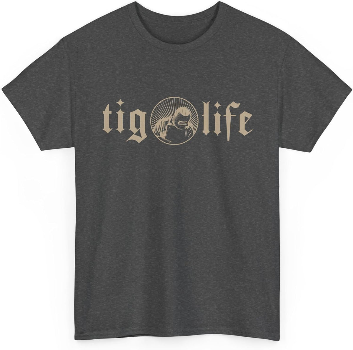 Welding Shirt, TIG Life Welding Lovers Welder Gifts Tee for Weld Fans - Dark Heather
