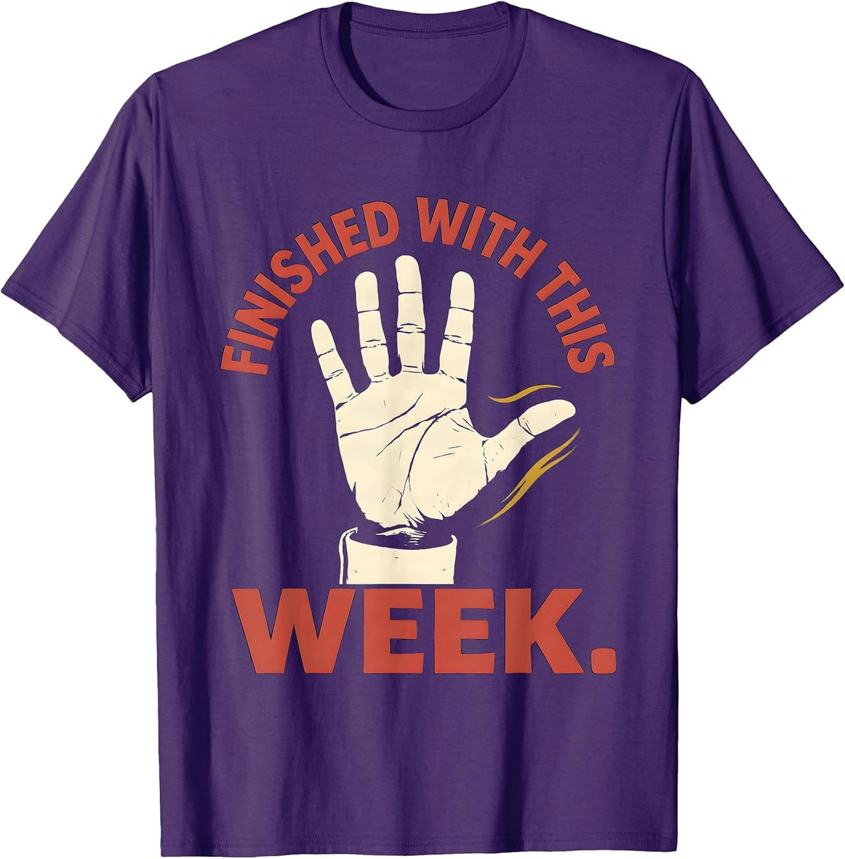 Men's Finished With This Week Funny ASL Teacher Inclusion School T-Shirt - Purple