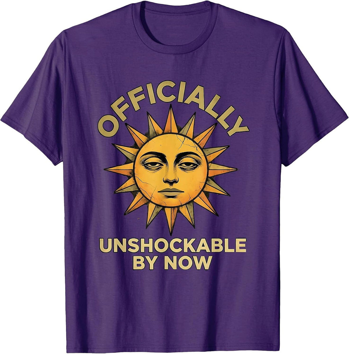 Officially Unshockable By Now Middle School Teacher T-Shirt - Purple