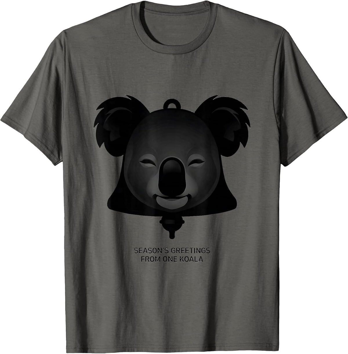 Men's Season's Greetings From One Koala Funny Koala Lover T-Shirt - Asphalt Grey