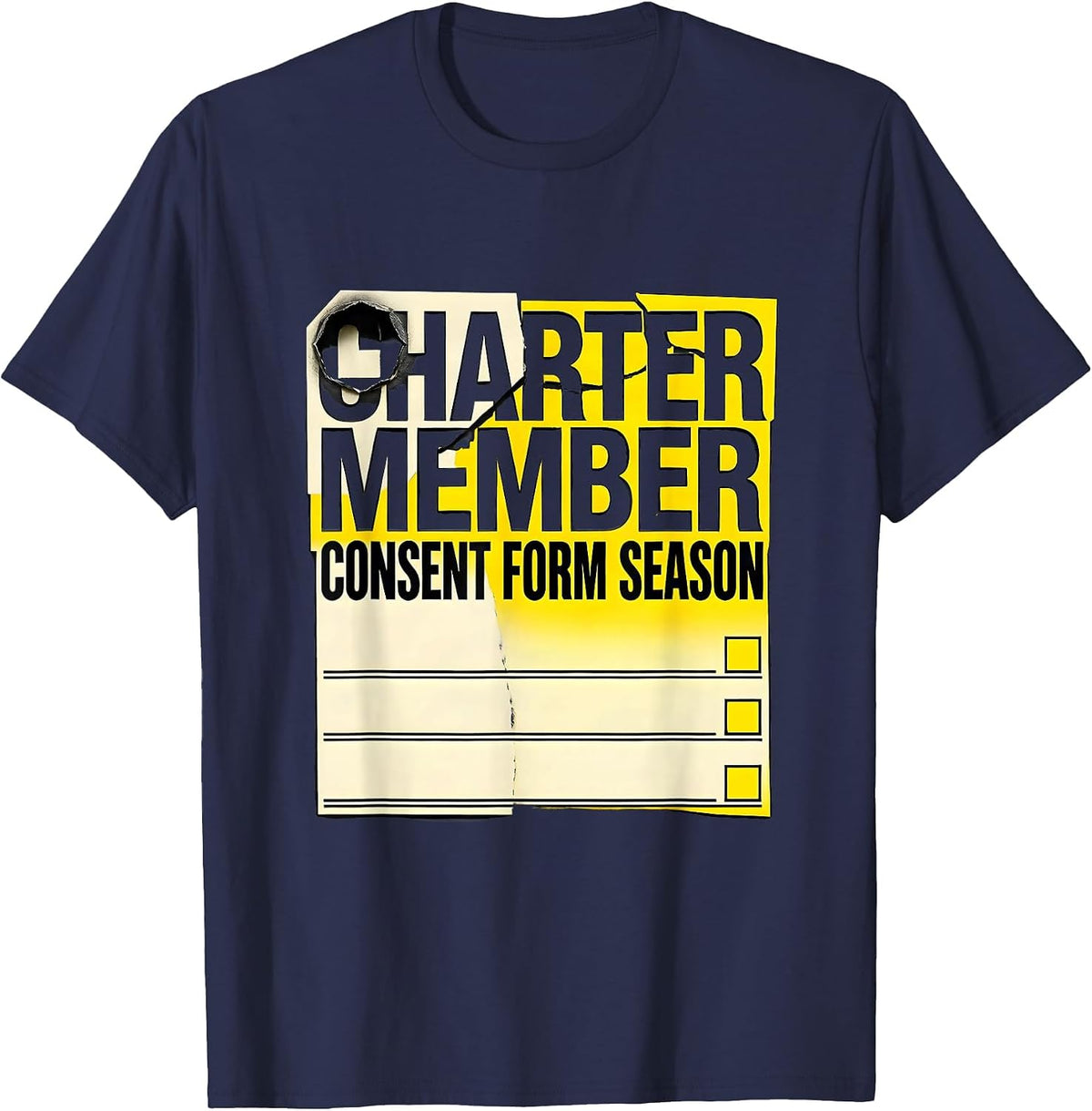 Charter Member Consent Form Season Special Education Teacher T-Shirt - Navy Blue