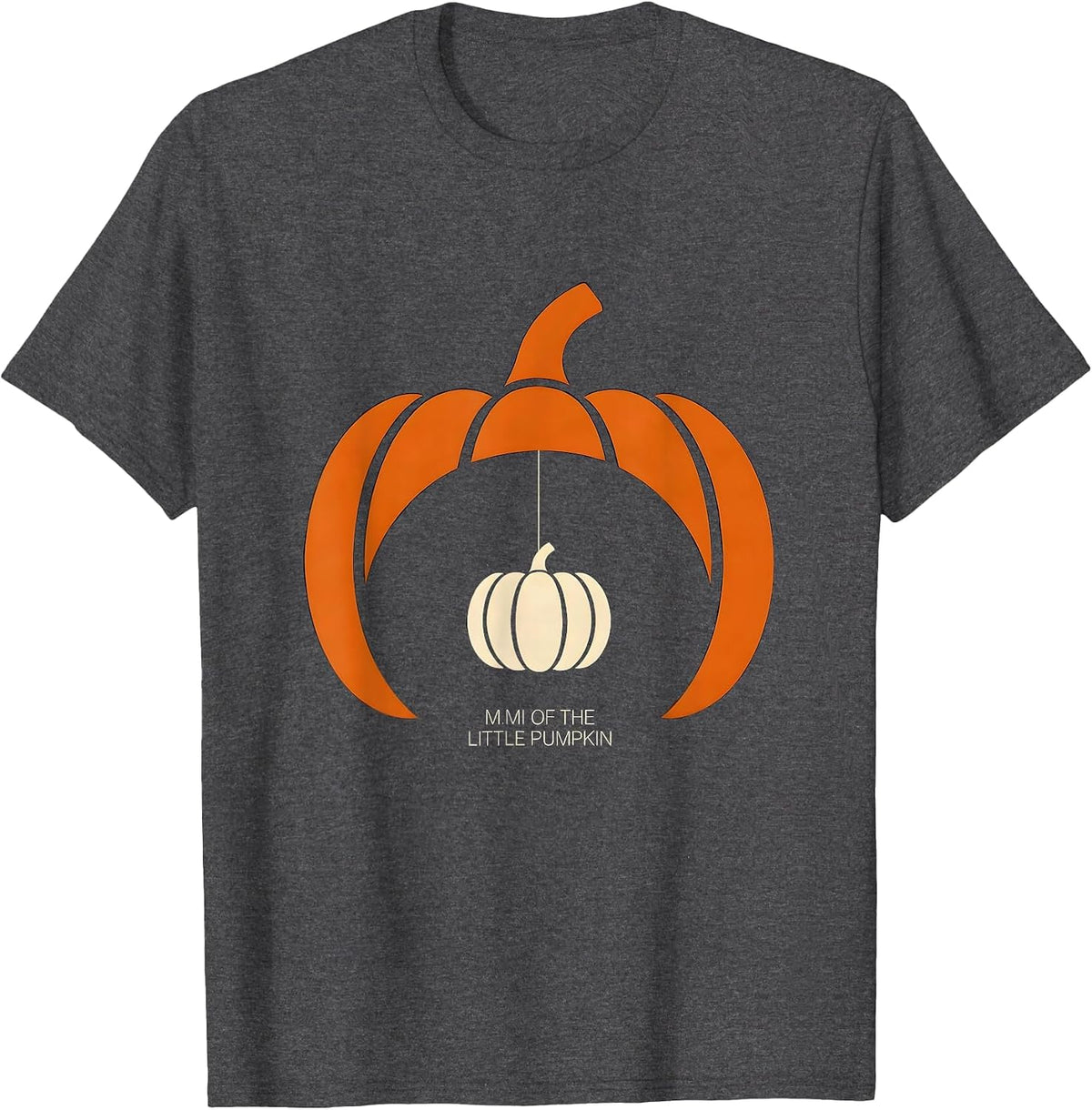 Men's Mimi Of The Little Pumpkin Family Matching First Birthday T-Shirt - Dark Heather Grey