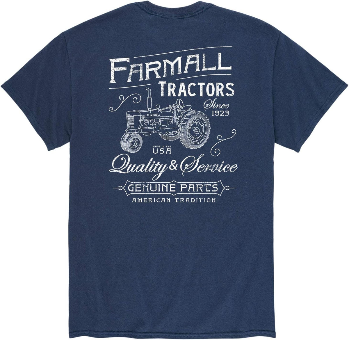 Farmall Tractors Vintage - Men's Short Sleeve Graphic T-Shirt - Navy