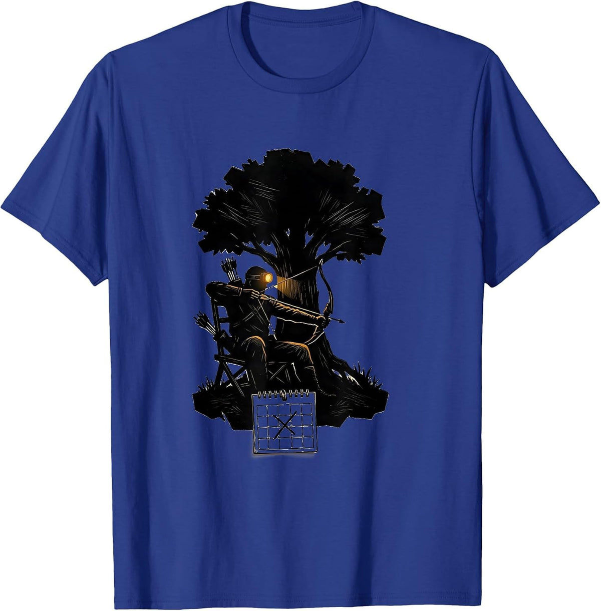 Hunter Bow Stand Deer Season Opening Day Pride T-Shirt - Royal Blue