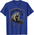 Give Groundhog Day Its Due Funny Vintage Badge Humor T-Shirt - Royal Blue