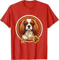 Cavalier King Charles Spaniel Emblem Pet Lover Gift T-Shirt - Red