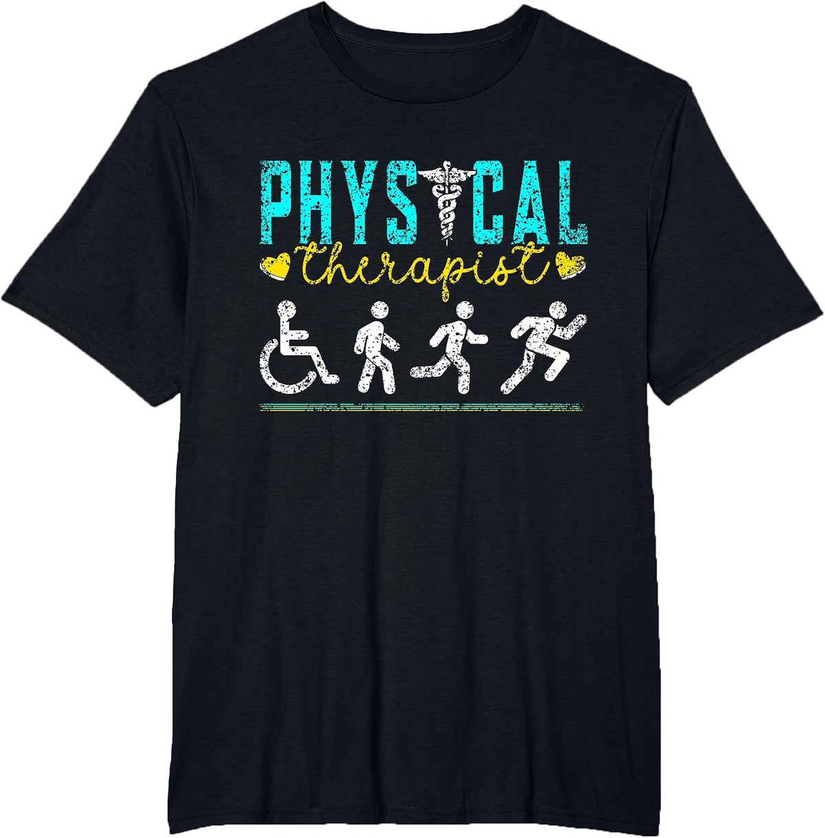 Physiotherapist Physio Physiotherapy Profession Physiotherapist T-Shirt - Black