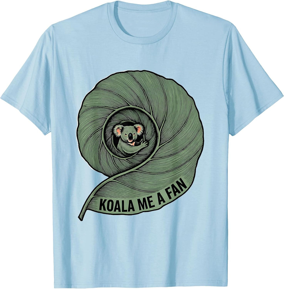 Men's Koala Me A Fan Cute Koala Lover Animal Humor T-Shirt - Baby Blue