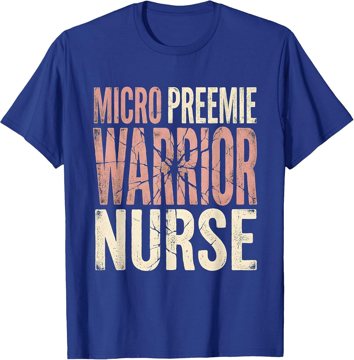 Men's Micro Preemie Warrior Nurse NICU Design T-Shirt - Royal Blue