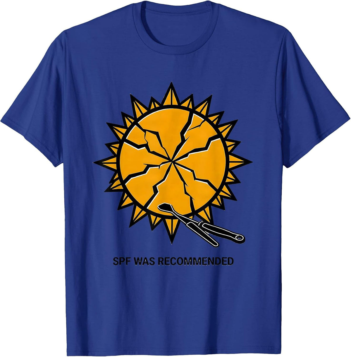 Men's SPF Was Recommended Swiss International Esthetician Skincare T-Shirt - Royal Blue