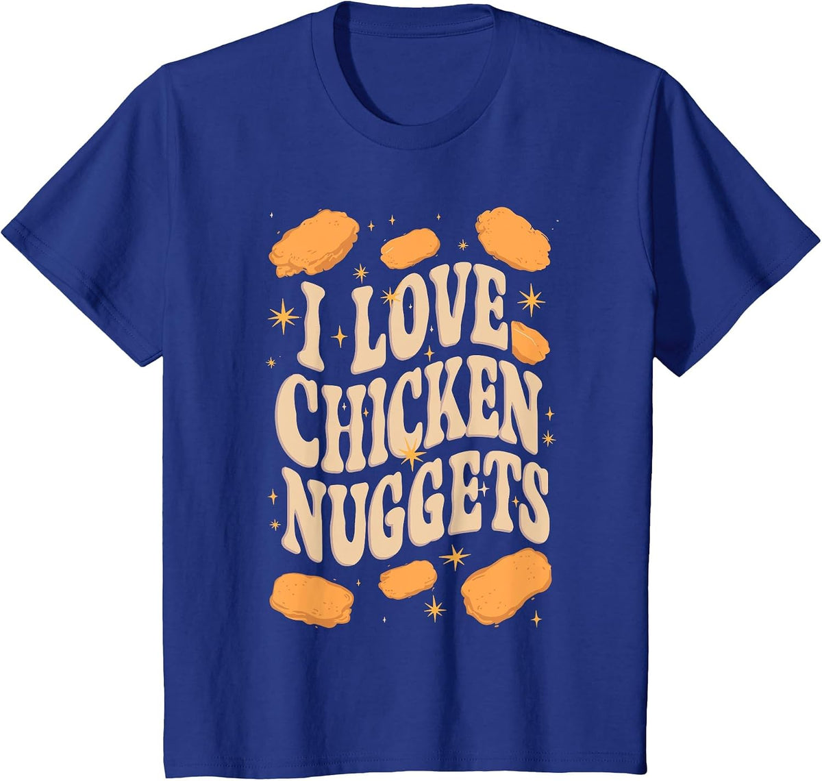 I Love Chicken Nuggets Lover Chicky Nuggies Toddler Kids Boy T-Shirt - Royal Blue