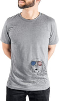 Inkopious Patriotic Baxter the American Cocker Spaniel Dog Triblend T-Shirt - Unisex Grey Crew Neck