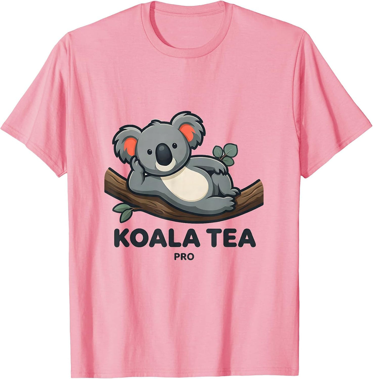 Men's Koala Tea Pro Funny Koala Lover Cute Animal Pun T-Shirt - Pink
