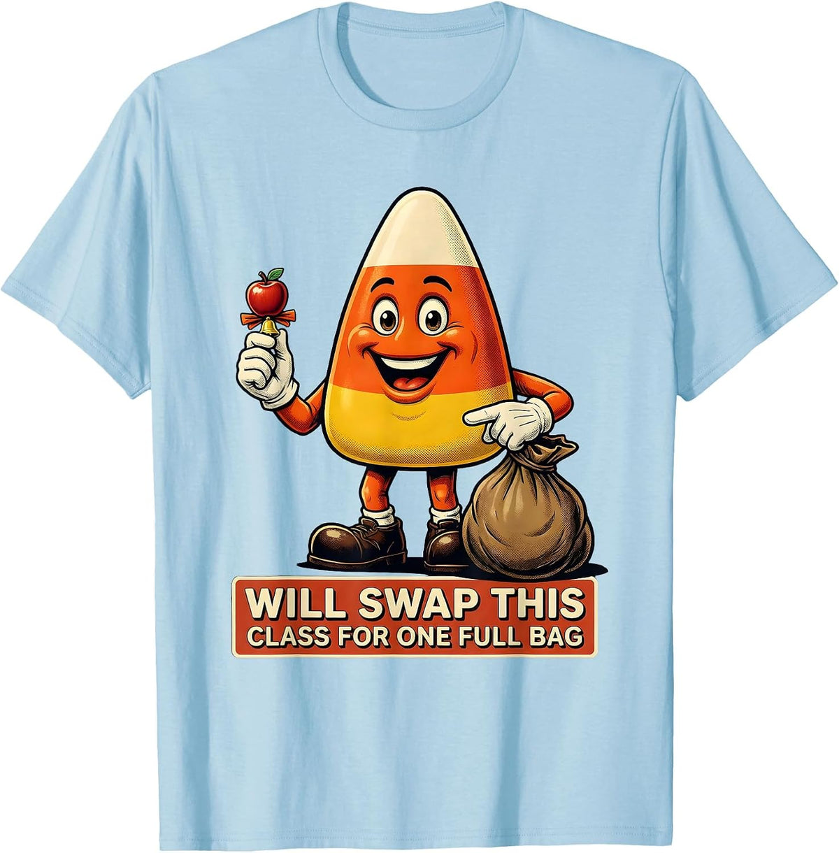 Men's Will Swap This Class For One Full Bag Funny Teacher T-Shirt - Baby Blue