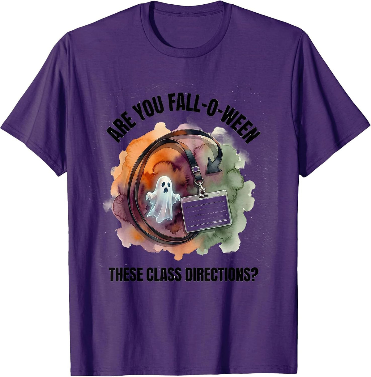 Men's Are You Fall-O-Ween These Class Directions Teacher T-Shirt - Purple