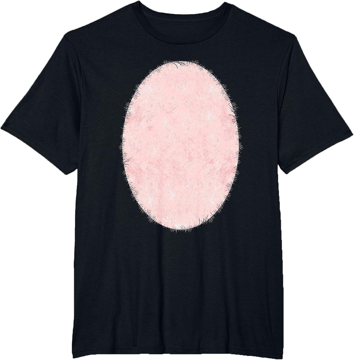 Halloween Pop Belly Pink Pig Costume T-Shirt - Black