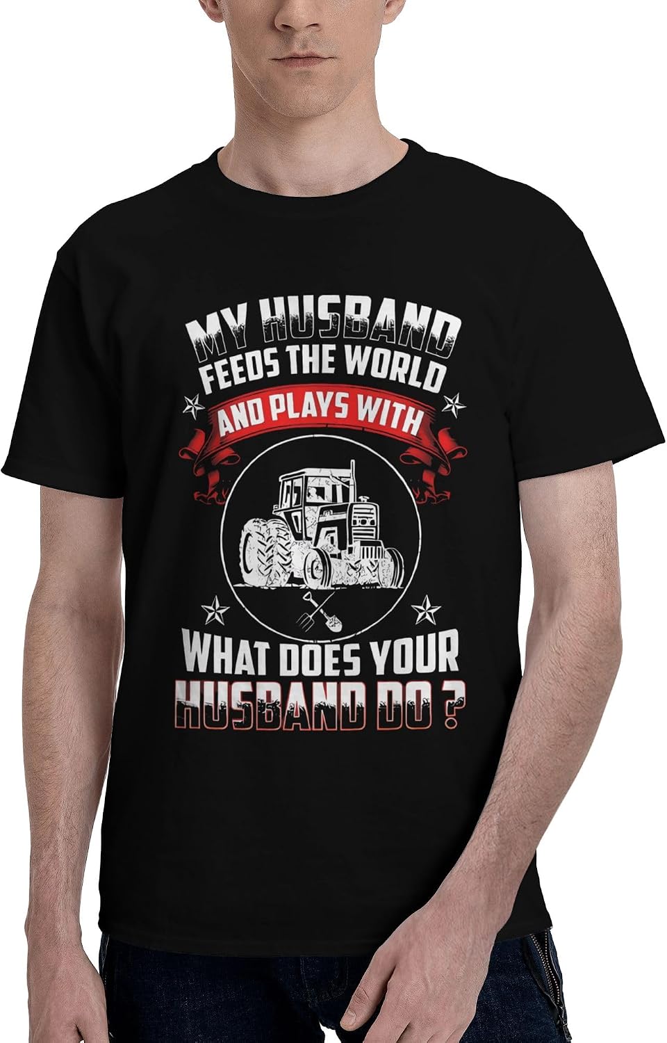 Men's T-Shirt,Tractor Farmall Tractor Oliver,Tag‑Free Soft Tee Double Stitched Durable - As Pictured