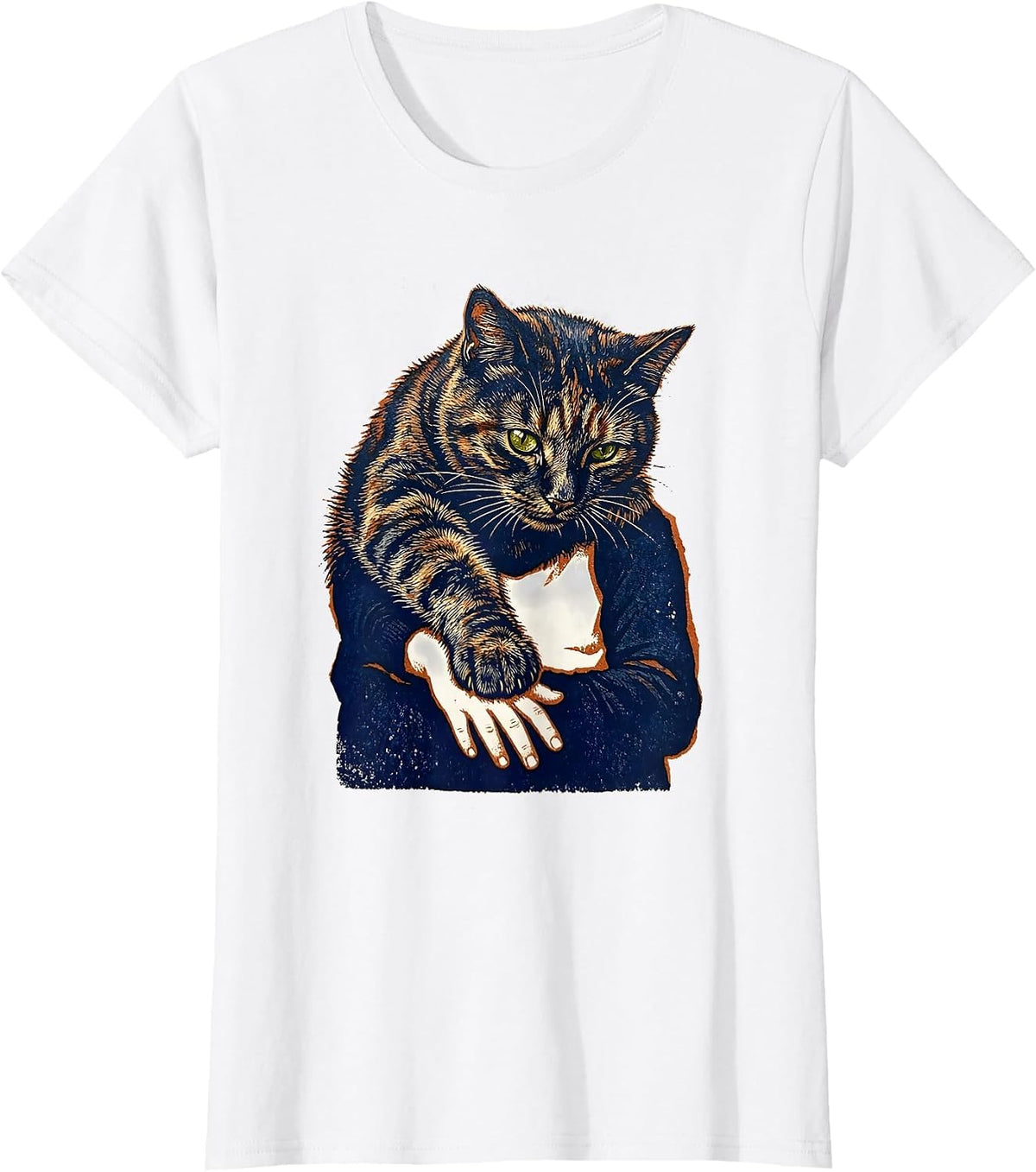 Women's Tortoiseshell Cat Owner Tortitude Humor Retro T-Shirt - White