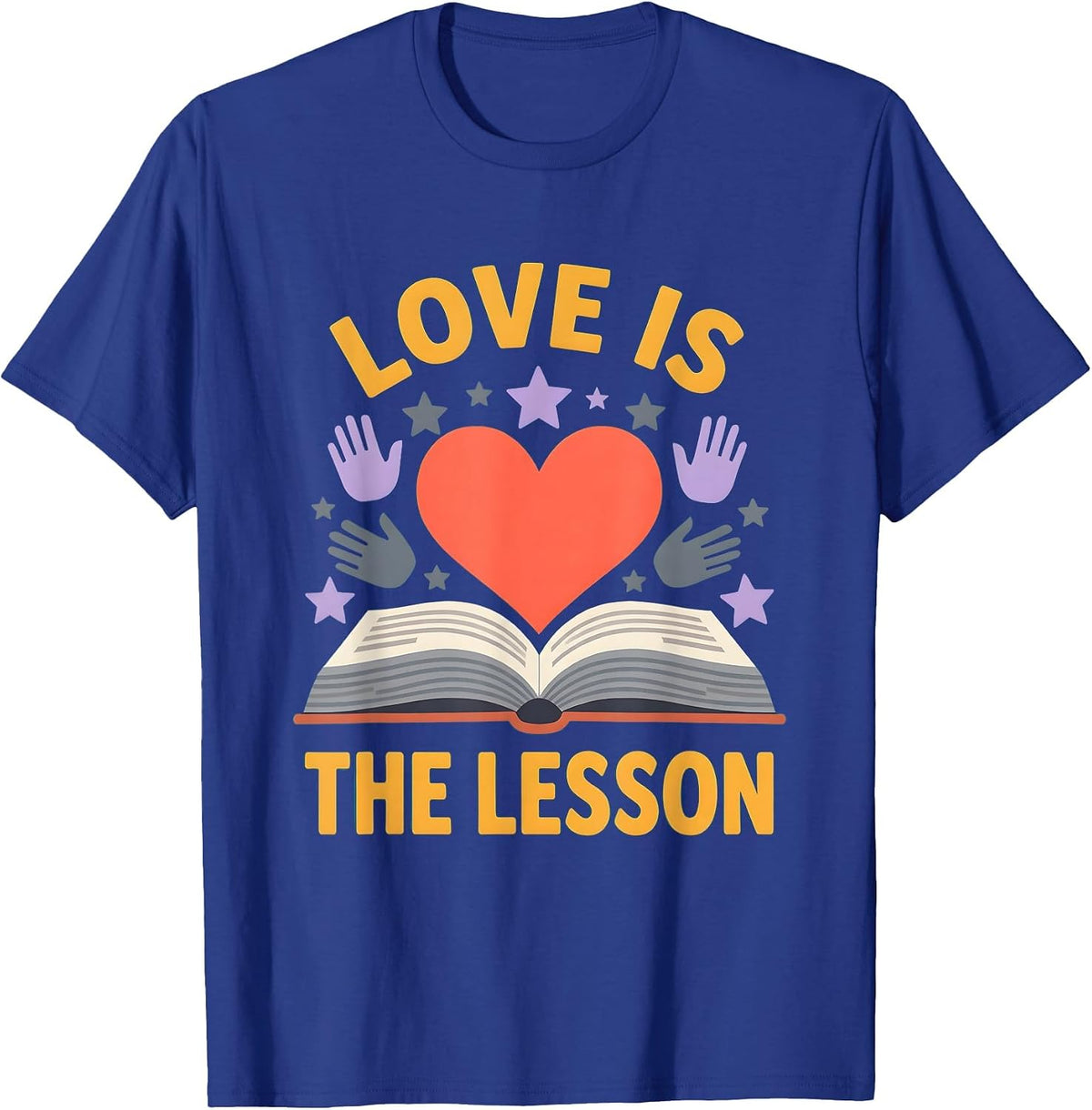 Love Is The Lesson Special Education Teacher T-Shirt - Royal Blue