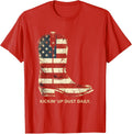 Men's Kickin' Up Dust Daily Cowgirl Design T-Shirt - Red