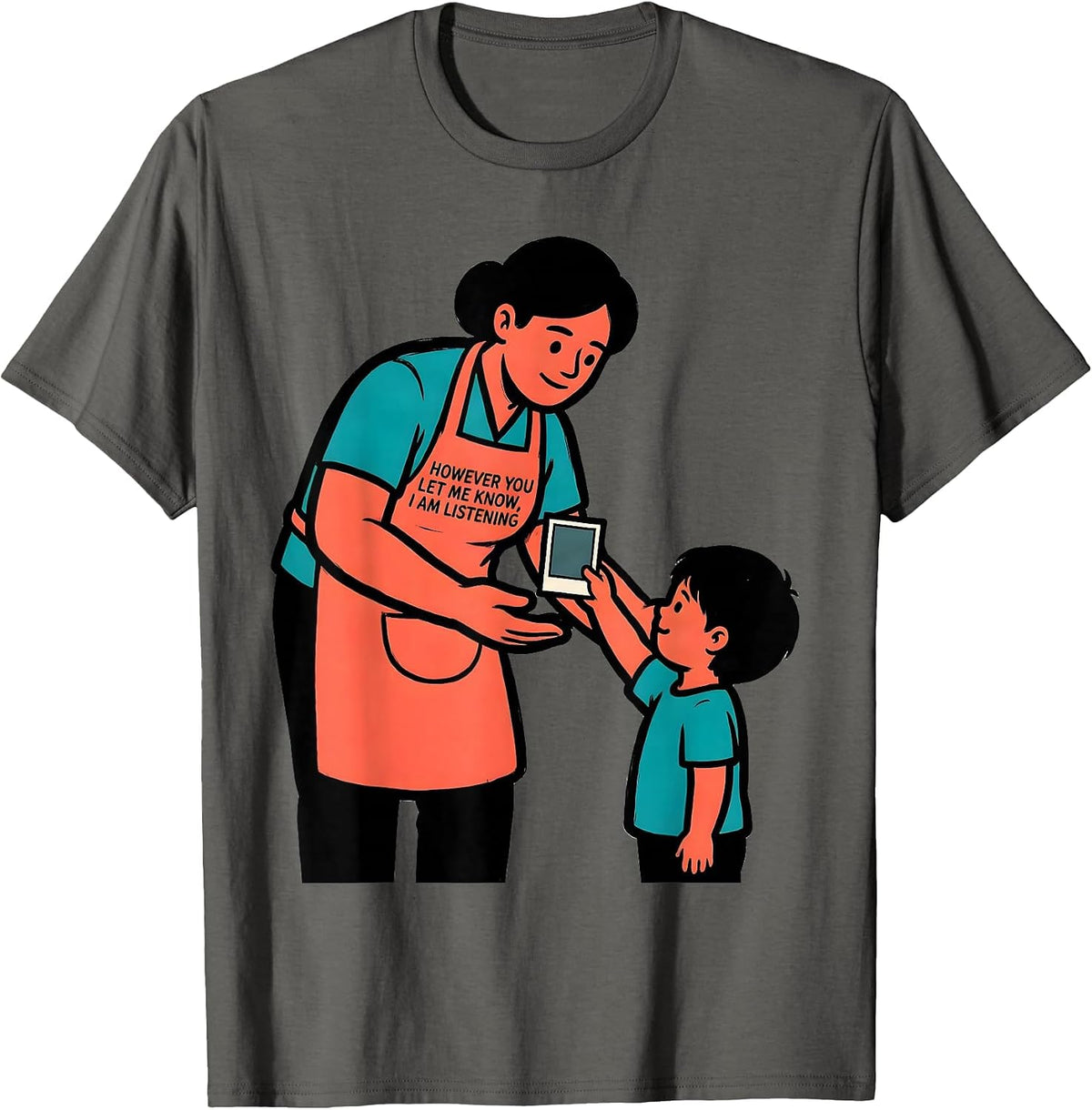 However You Let Me Know, I Am Listening SLP T-Shirt - Asphalt Grey