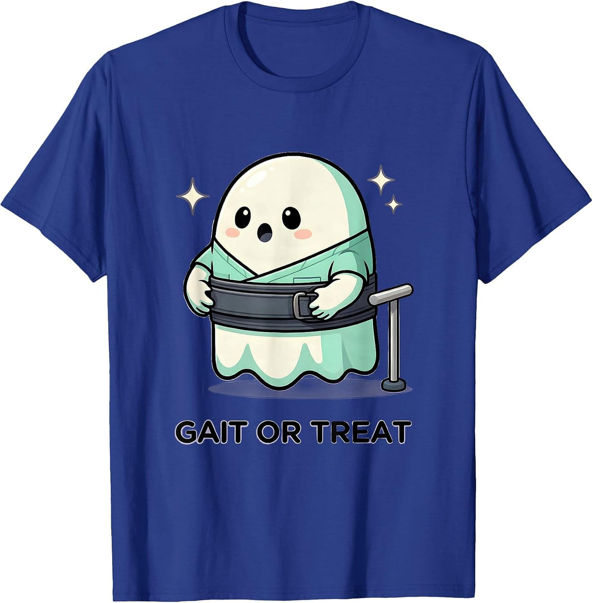 Gait Or Treat Funny Physical Therapist Halloween Humor T-Shirt - Royal Blue