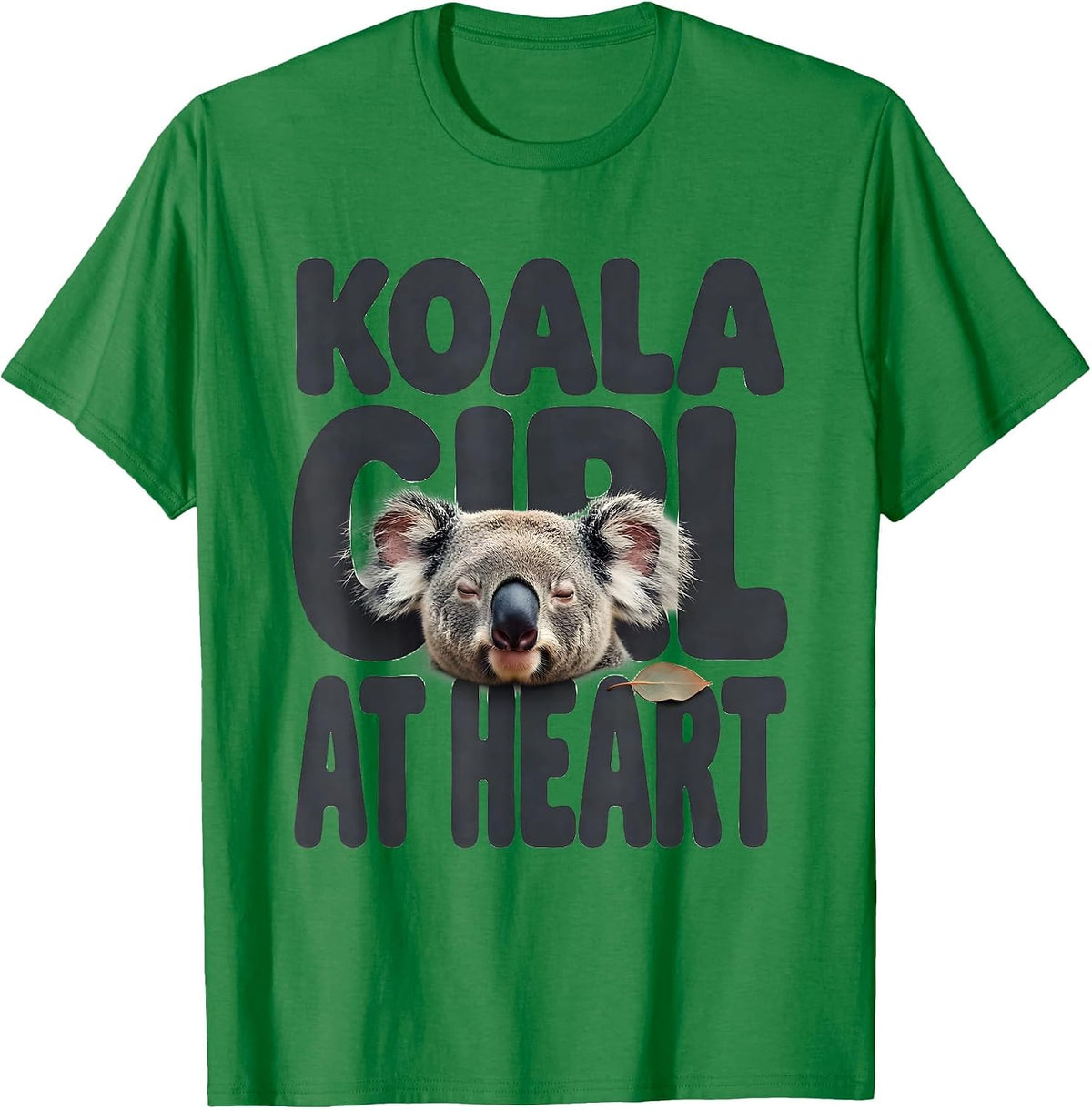 Men's Koala Girl At Heart Cute Koala Lover Gift for Girls T-Shirt - Kelly Green