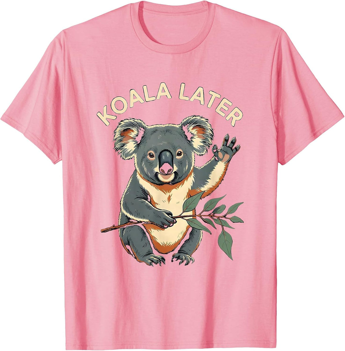 Men's Koala Later Funny Koala Lover Animal Humor Cute T-Shirt - Pink