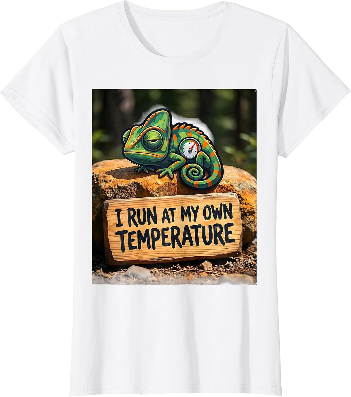 I Run At My Own Temperature Funny Autism Meme Autistic T-Shirt - White