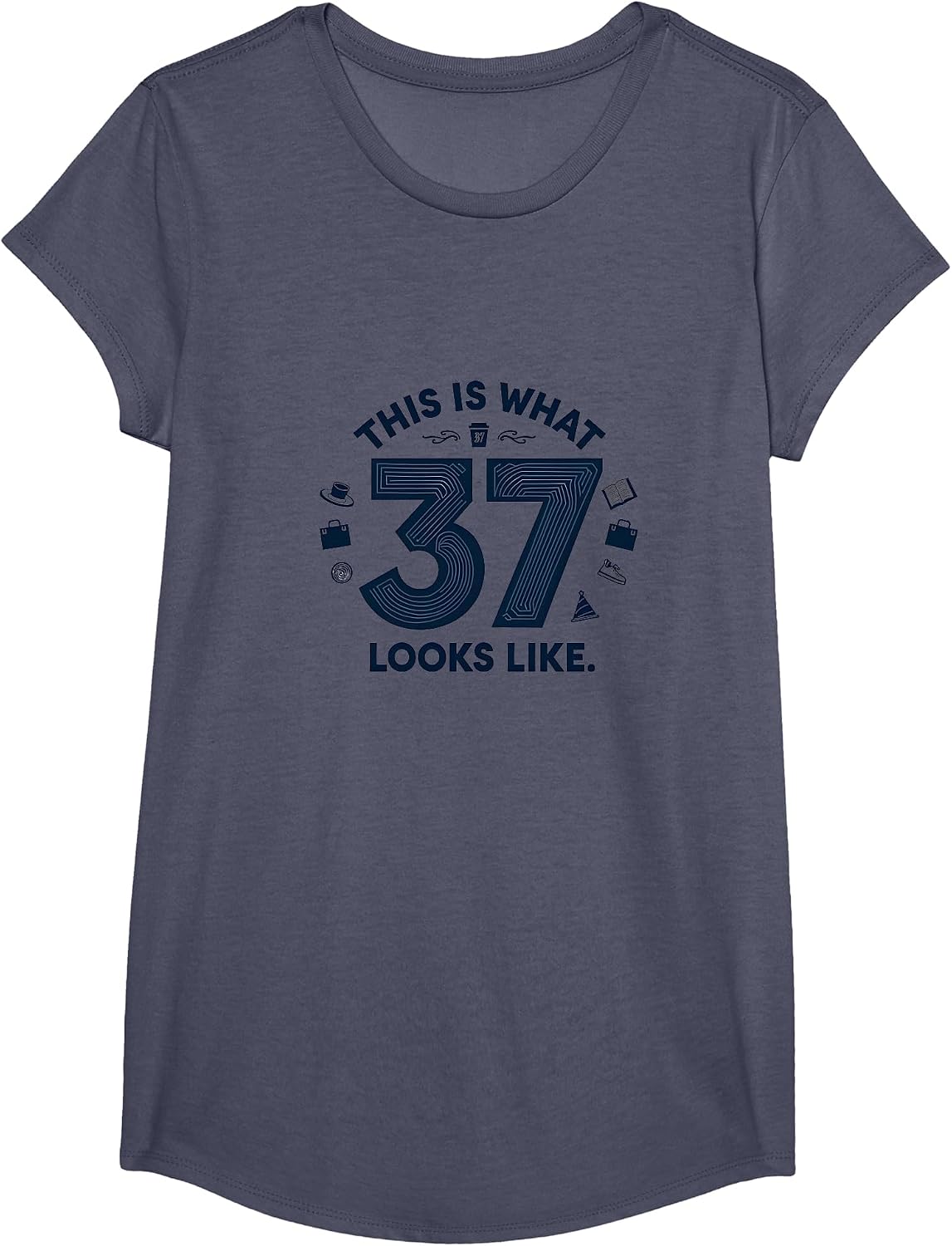 Mademark Birthday - 30s (31-39) T-Shirt - Girls Heather Blue-37th Birthday Gift