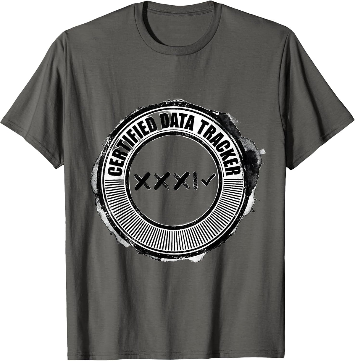 Certified Data Tracker Special Education Teacher T-Shirt - Asphalt Grey