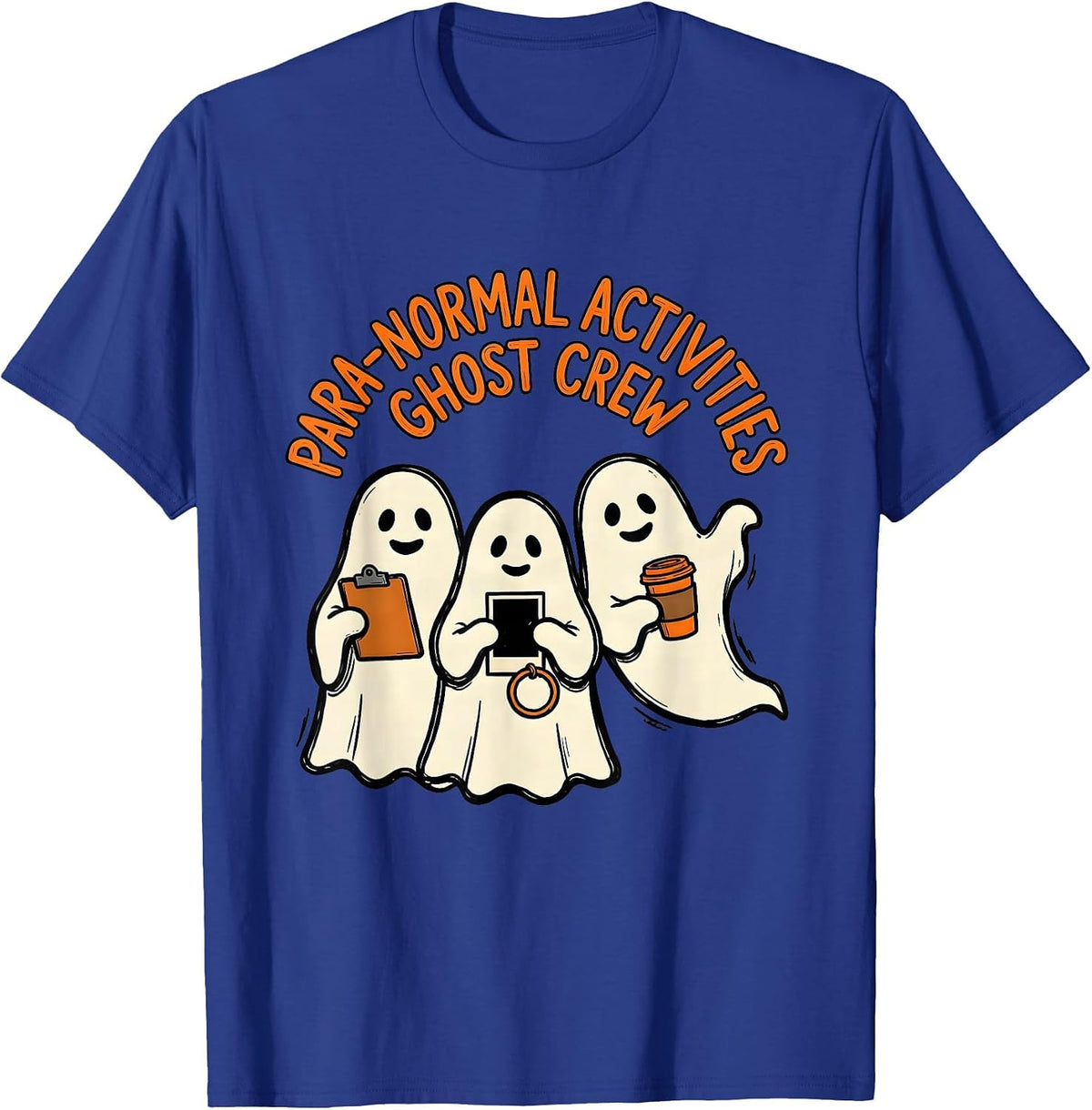 Para-Normal Activities Ghost Crew SPED Teacher Halloween T-Shirt - Royal Blue