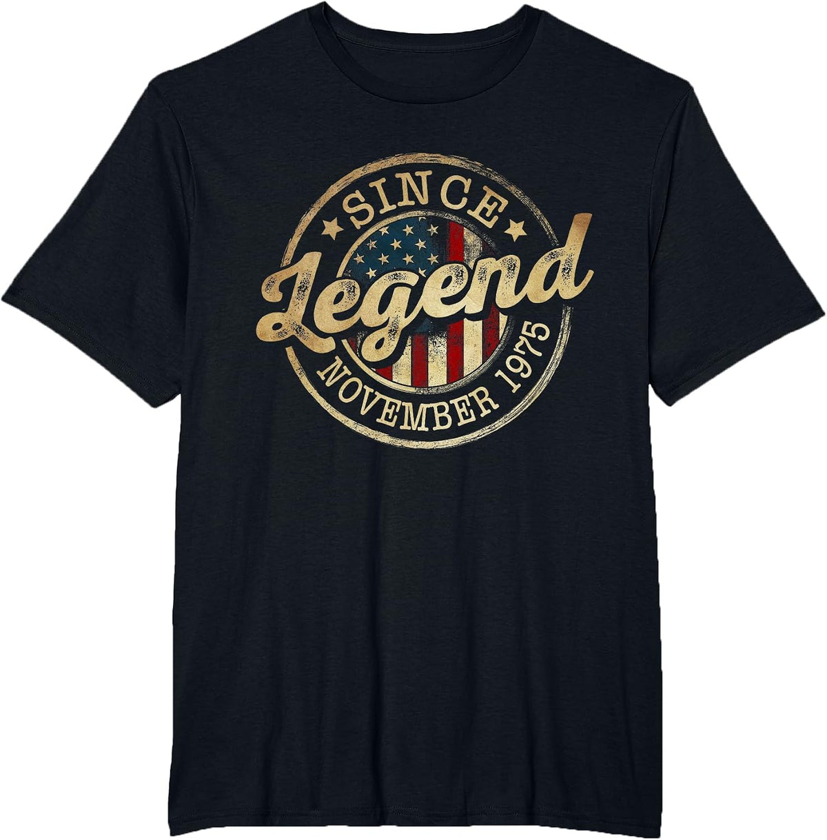 Legend Since November 1975 Vintage 50th Birthday Classic T-Shirt - Black