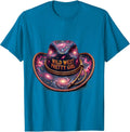 Wild West Pretty Girl Pink Cowgirl Design T-Shirt - Sapphire Blue