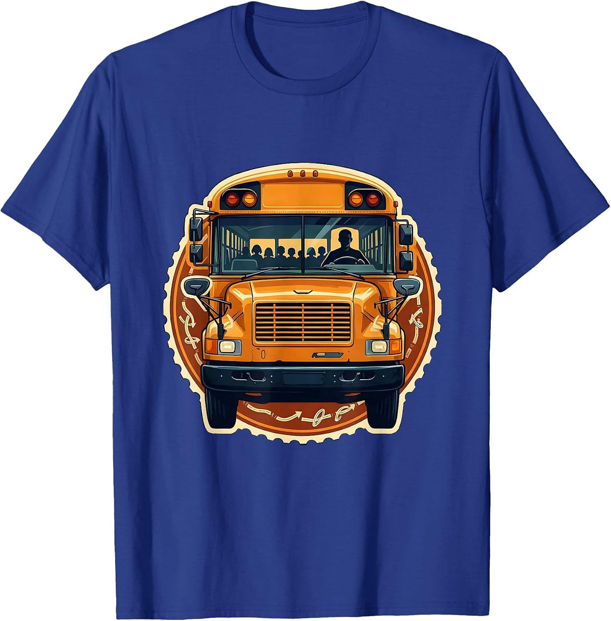 School Bus Driver Sign Painter Showcard Humor T-Shirt - Royal Blue