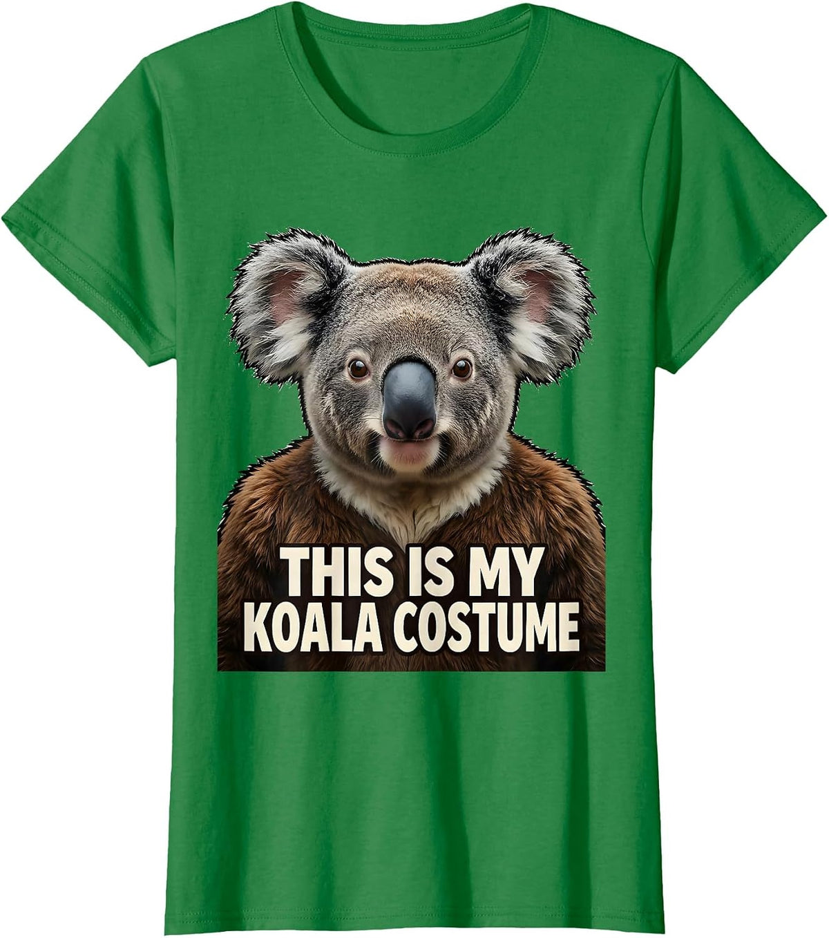 Women's This Is My Koala Costume Funny Animal Lover Pun Humor T-Shirt - Kelly Green