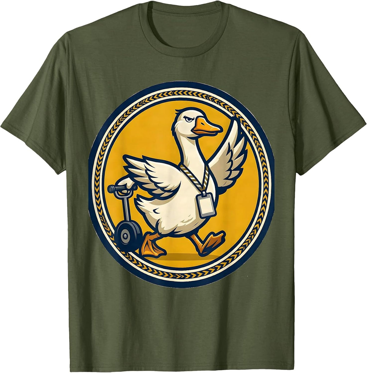 Goose Paraprofessional Para Life SPED Teacher Humor T-Shirt - Olive Green
