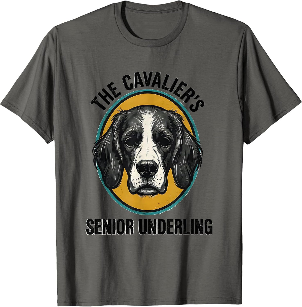 The Cavalier's Senior Underling Midcentury Modern Cavalier T-Shirt - Asphalt Grey