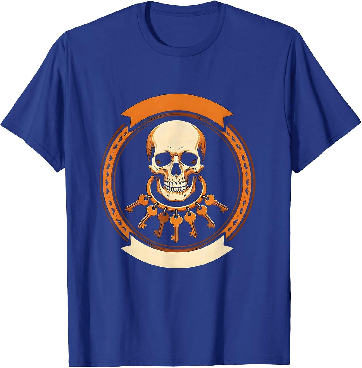 Men's Locksmith Skull Halloween Costume Parody Gag Gift T-Shirt - Royal Blue