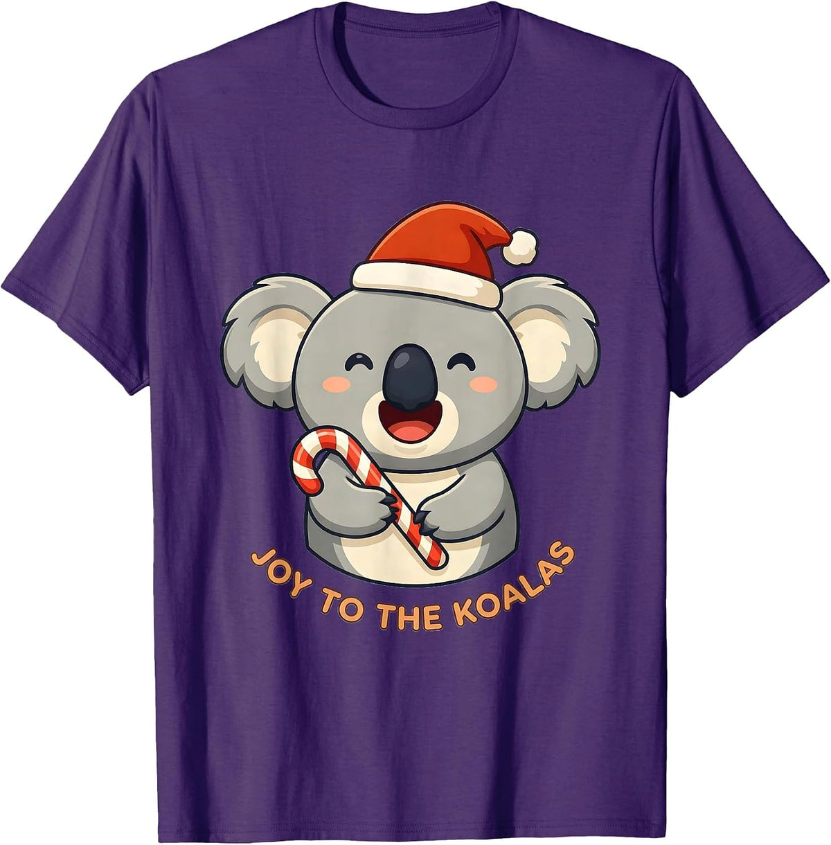Men's Joy To The Koalas Cute Kawaii Koala Lover Christmas Pun T-Shirt - Purple